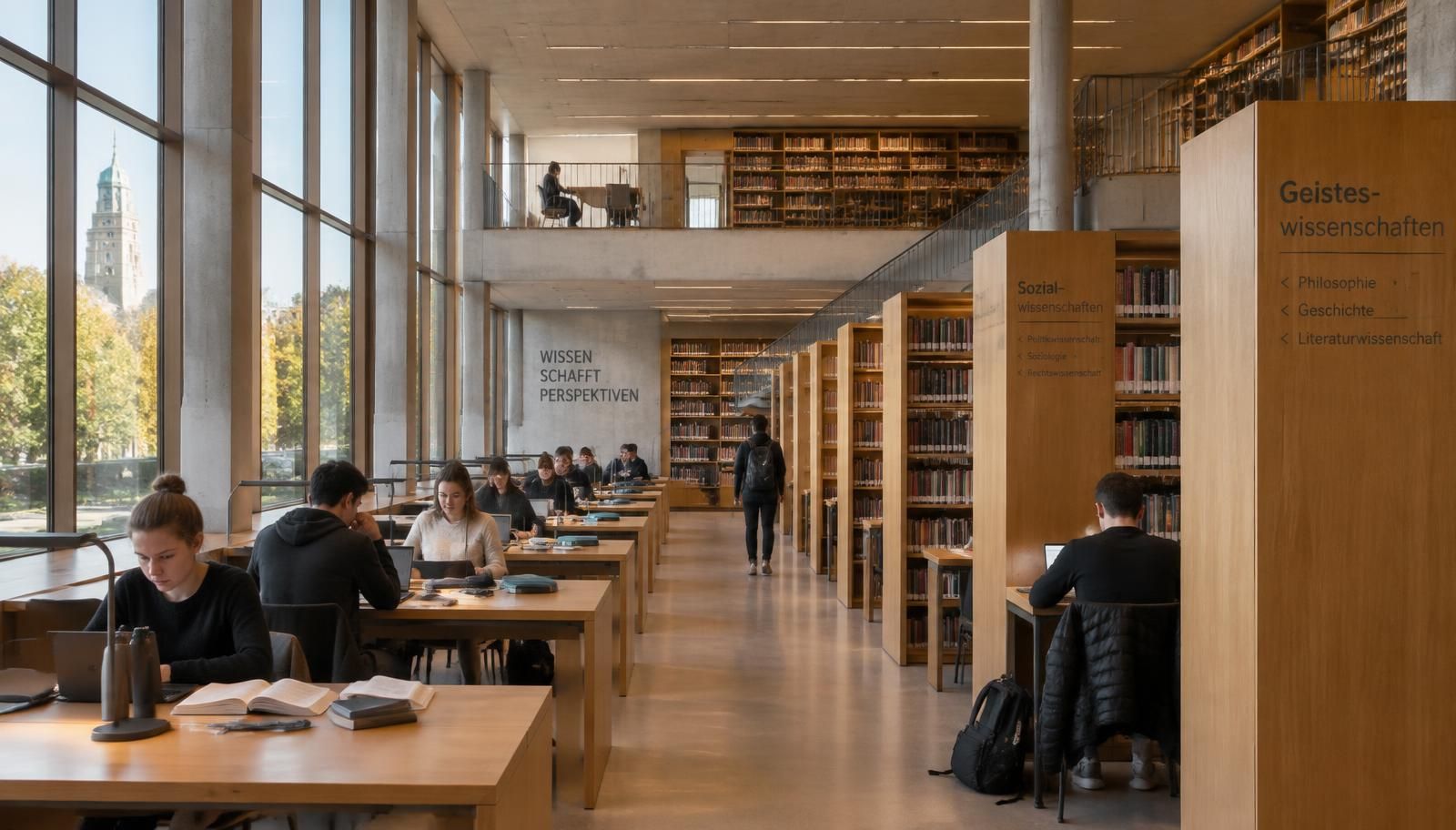 Modern German university library